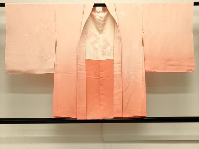 平和屋着物＃羽織 枝花地紋 暈し染め 正絹 逸品 未使用 CABL2871in