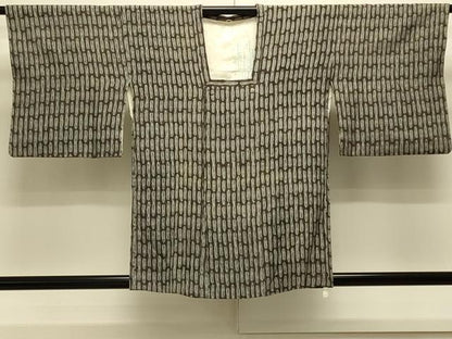 平和屋着物＃道行コート　抽象文様　正絹　逸品　CABL2872in