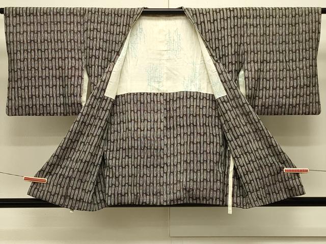 平和屋着物＃道行コート　抽象文様　正絹　逸品　CABL2872in