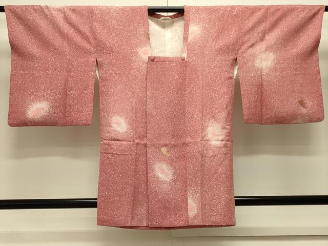 平和屋着物＃道行コート　寿光織　霞文　たたき染め　金糸　正絹　逸品　CABL2877in