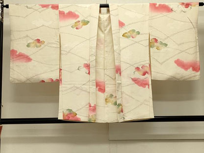 平和屋着物＃羽織 地紋起こし 雲取り文 暈し染め 正絹 逸品 CABL2878in