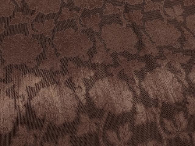 平和屋着物＃道行コート　袷　リバーシブル　牡丹唐草紋紗　ロング丈　正絹　逸品　CABL2887in