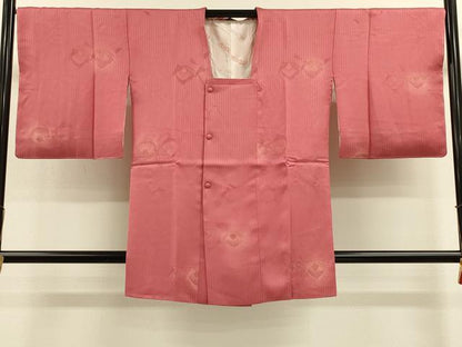 平和屋着物＃道行コート　地紋起こし　草花文　暈し染め　金彩　やまと誂製　正絹　逸品　未使用　CABL2889in
