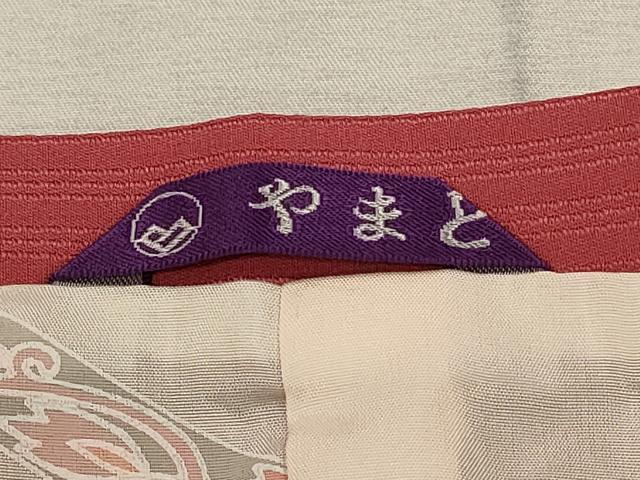 平和屋着物＃道行コート　地紋起こし　草花文　暈し染め　金彩　やまと誂製　正絹　逸品　未使用　CABL2889in
