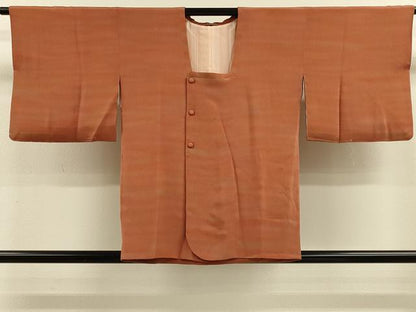 平和屋着物＃道行コート　横段霞文　暈し染め　鬼しぼ縮緬　正絹　逸品　未使用　CABL2891in
