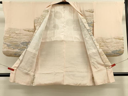 平和屋着物＃羽織 寿光織 雲重ね文 金糸 正絹 逸品 CABL2892in
