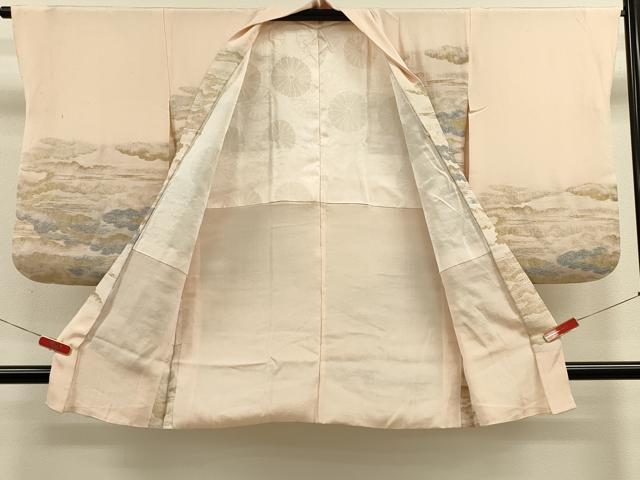 平和屋着物＃羽織 寿光織 雲重ね文 金糸 正絹 逸品 CABL2892in