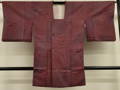 平和屋着物＃道行コート　霞文　暈し染め　ロング丈　正絹　逸品　CABL2896in