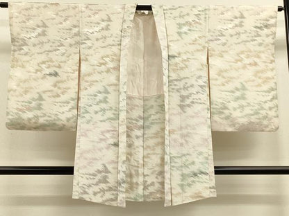平和屋着物＃羽織 寿光織 霞文 金糸 正絹 逸品 CABL2897in