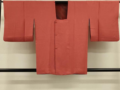 平和屋着物＃道行コート　リバーシブル　斜線文　暈し染め　正絹　逸品　CABL2898in