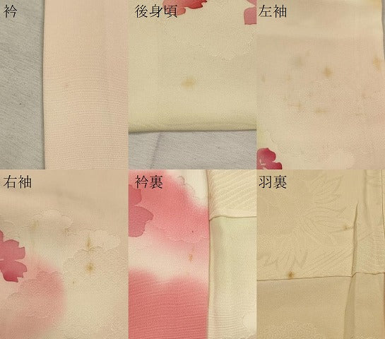 平和屋着物＃羽織 雲取り舞花文 暈し染め 正絹 逸品 CABL2914in