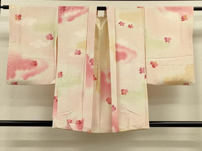 平和屋着物＃羽織 雲取り舞花文 暈し染め 正絹 逸品 CABL2914in