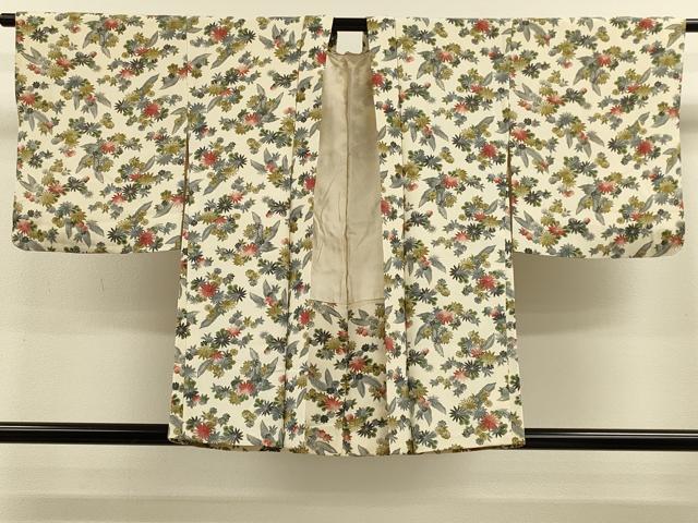 平和屋着物＃羽織 草花文 正絹 逸品 CABL2918in