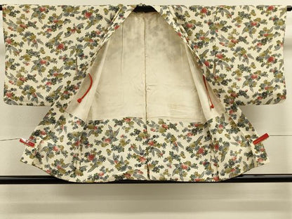 平和屋着物＃羽織 草花文 正絹 逸品 CABL2918in