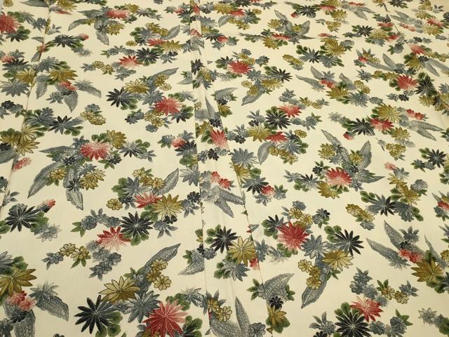 平和屋着物＃羽織 草花文 正絹 逸品 CABL2918in