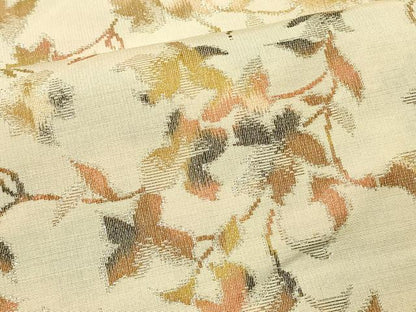 平和屋着物＃羽織 寿光織 草花文 金糸 正絹 逸品 CABL2925in