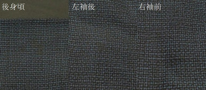 平和屋着物＃男性　羽織　紬地　格子　正絹　逸品　CABL2928in