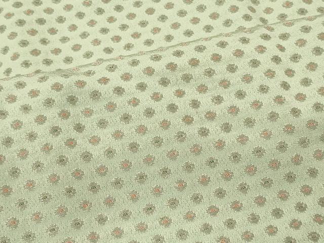平和屋着物＃道行コート　お召地　丸文　正絹　逸品　CABL2932in