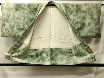 平和屋着物＃羽織　総絞り　檜垣文　正絹　逸品　CABL2934in