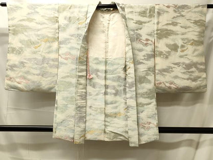 平和屋着物＃羽織 寿光織 霞文 金銀糸 正絹 逸品 CABL2939in