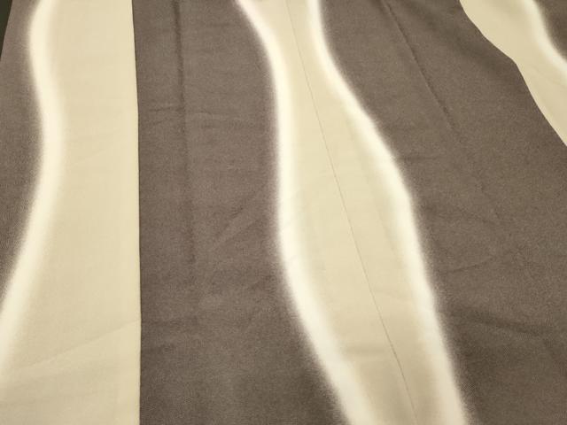 平和屋着物＃道中着　単衣　鮫小紋柄　変わり間道　暈し染め　ロング丈　洗える着物　未使用　CABL2943in