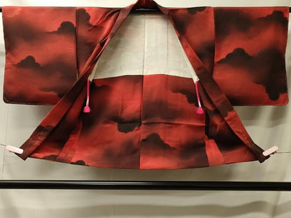 平和屋着物＃羽織 雲重ね文 暈し染め 正絹 逸品 未使用 CABL2944in