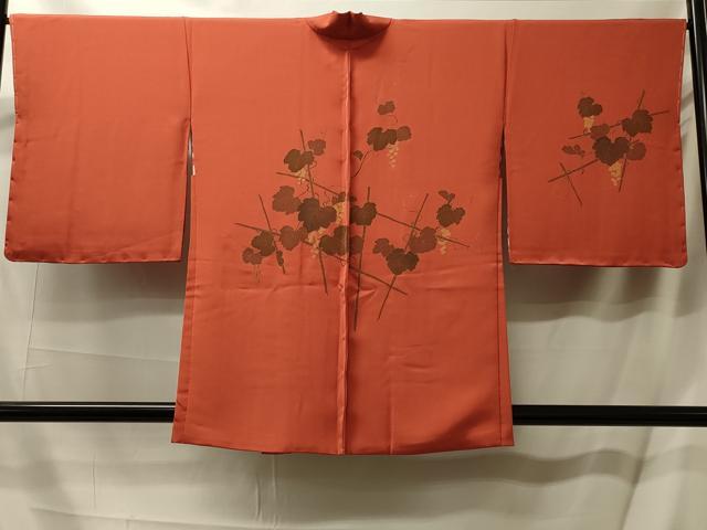 平和屋着物＃羽織 刺繍 葡萄蔦の葉文 正絹 逸品 未使用 CABL2945in