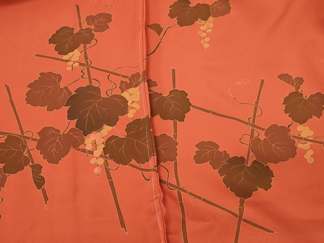 平和屋着物＃羽織 刺繍 葡萄蔦の葉文 正絹 逸品 未使用 CABL2945in