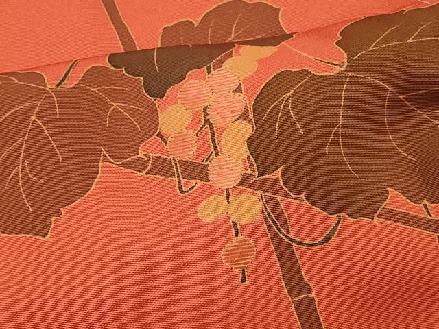 平和屋着物＃羽織 刺繍 葡萄蔦の葉文 正絹 逸品 未使用 CABL2945in