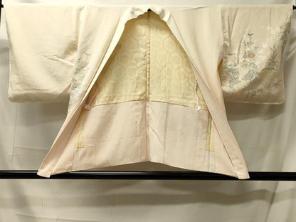 平和屋着物＃羽織 寿光織 雲取り草花文 暈し染め 金糸 正絹 逸品 CABL2946in