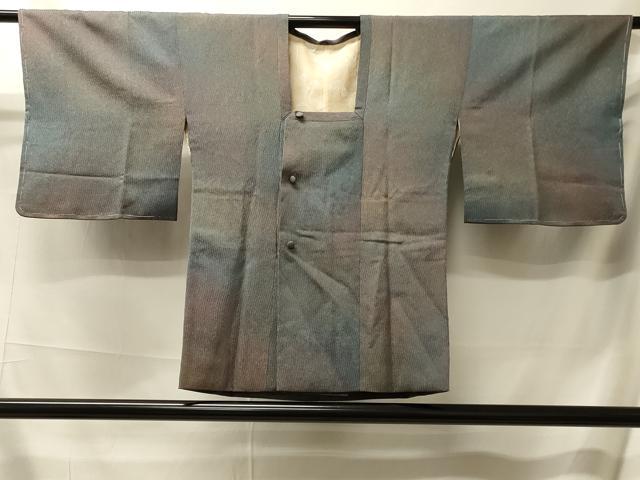 平和屋着物＃道行コート　作家物　霞流水文　暈し染め　正絹　逸品　未使用　CABL2948in