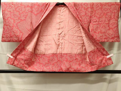 平和屋着物＃羽織 総絞り 花づくし 正絹 逸品 CABL2956in