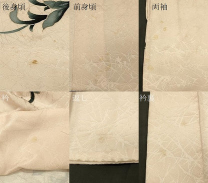 平和屋着物＃羽織 草花文 暈し染め 金彩 正絹 逸品 CABL2957in