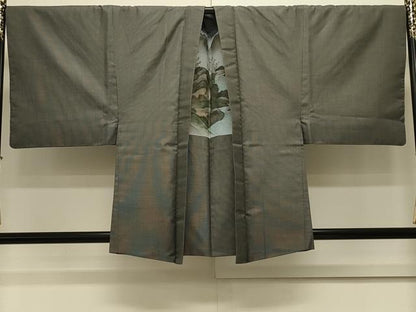 平和屋着物＃男性　羽織　紬地　160亀甲　総詰め　正絹　逸品　CABL2961in