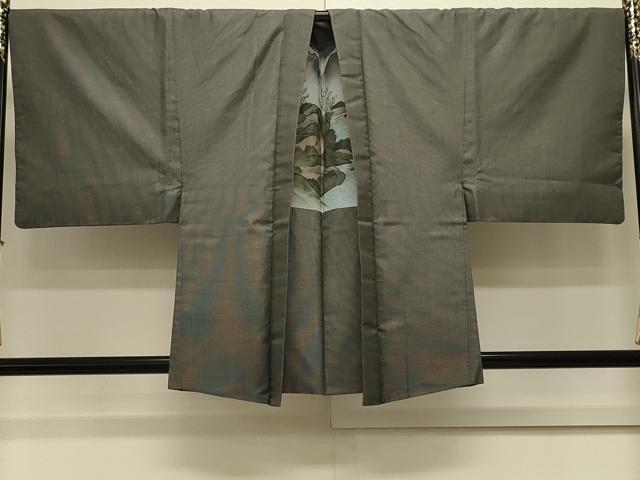 平和屋着物＃男性　羽織　紬地　160亀甲　総詰め　正絹　逸品　CABL2961in