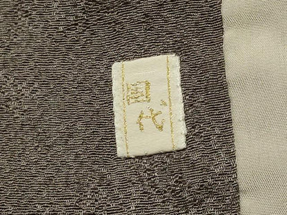 平和屋着物＃道行コート　絞り　霞草花文　金彩　ロング丈　正絹　逸品　CABL2965in