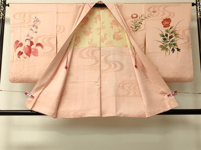 平和屋着物＃羽織　流水花鳥文　金彩　正絹　逸品　CABL2967in