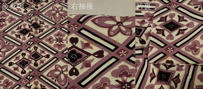 平和屋着物＃羽織　花菱文　正絹　逸品　CABL2972in