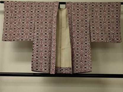 平和屋着物＃羽織　花菱文　正絹　逸品　CABL2972in