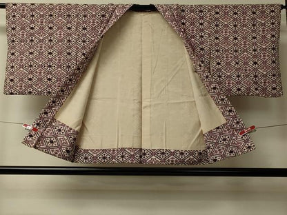 平和屋着物＃羽織　花菱文　正絹　逸品　CABL2972in