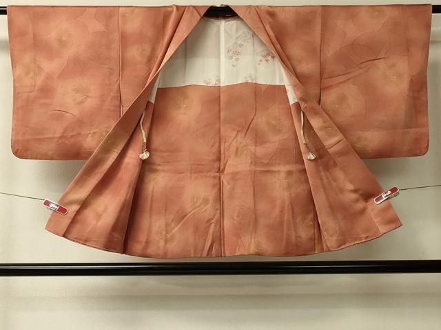 平和屋着物＃羽織　舞花文　暈し染め　正絹　逸品　CABL2976in