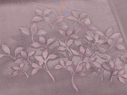 平和屋着物＃羽織　地紋起こし　枝葉文　正絹　逸品　CABL2977in