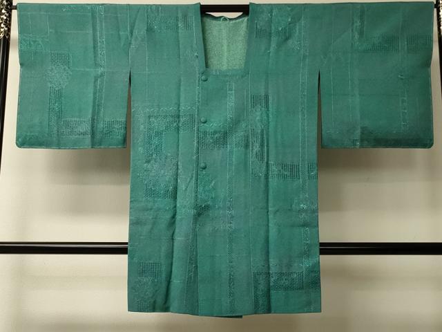 平和屋着物＃中国三大刺繍　スワトウ刺繍　総刺繍　道行コート　正倉院花文　ロング丈　正絹　逸品　CABL2983in
