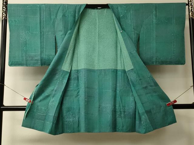平和屋着物＃中国三大刺繍　スワトウ刺繍　総刺繍　道行コート　正倉院花文　ロング丈　正絹　逸品　CABL2983in