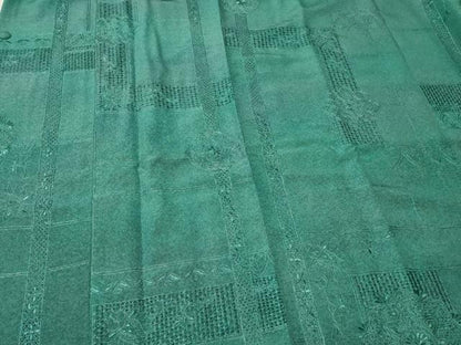平和屋着物＃中国三大刺繍　スワトウ刺繍　総刺繍　道行コート　正倉院花文　ロング丈　正絹　逸品　CABL2983in