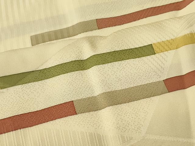 平和屋着物＃羽織　横段文　正絹　逸品　CABL2987in