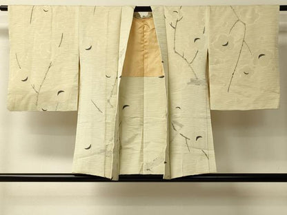 平和屋着物＃羽織　枝花文　正絹　逸品　CABL2989in