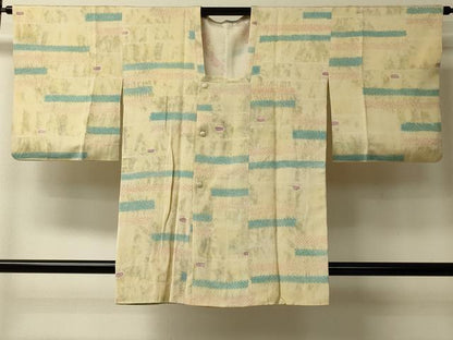 平和屋着物＃道行コート　絞り　横段霞文　暈し染め　正絹　逸品　CABL2991in