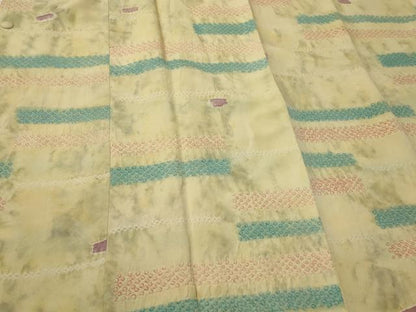 平和屋着物＃道行コート　絞り　横段霞文　暈し染め　正絹　逸品　CABL2991in