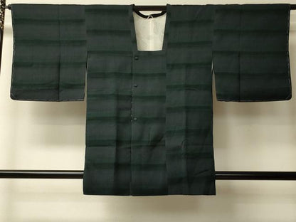 平和屋着物＃道行コート　横段文　さが美扱い　正絹　逸品　未使用　CABL2994in